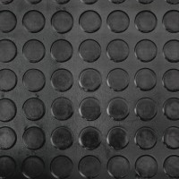 Покрытие резиновое «Монетка» (чёрное, ширина 1,2 м., толщина 3 мм.)