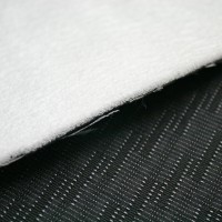 Жаккард «Штрих» на поролоне (черный, ширина 1,5 м., толщина 4 мм.) клеевое триплирование