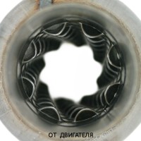 Пламегаситель стронгер «FOR» круглый, жаброобразный диффузор, длина 550 мм, труба Ø60 мм (алюминизированная сталь)