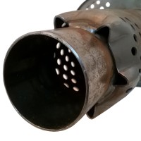 Глушитель «belais» круглый тихий, вход Ø63 мм - выход Ø63 мм, круг 160 мм, длина 450 мм (нержавеющая сталь)