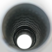 Резонатор «belais» круглый Ø100 мм, c камерой длина 350 мм, труба Ø63 мм (нержавеющая сталь)
